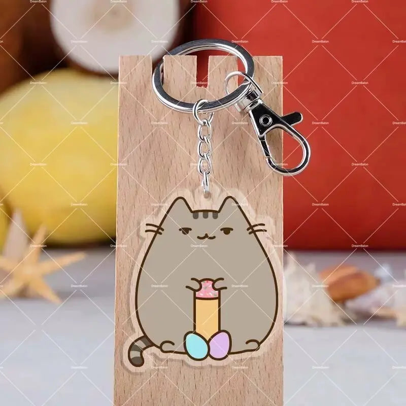 Pusheen Balloons Cartoon Cat Birthday Banner Decoration Party Supplies Backdrop Cake Topper Gift Bag Sticker Spiral Plush Doll