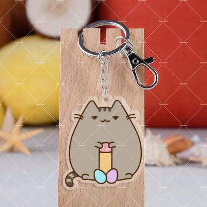 Pusheen Balloons Cartoon Cat Birthday Banner Decoration Party Supplies Backdrop Cake Topper Gift Bag Sticker Spiral Plush Doll