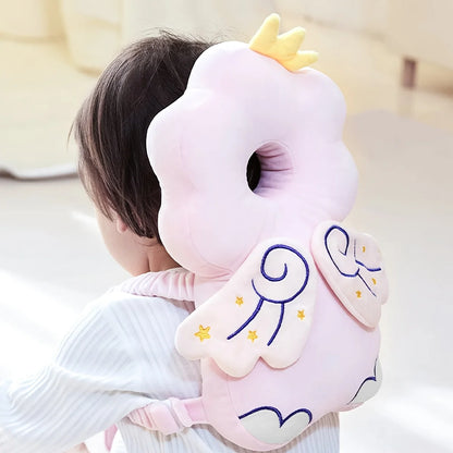 1pc Baby Head Protector Pillow - Protective Backpack, Anti-Fall Head Pillow, Adjustable Baby Head Protection Pad, Comfortable, Cute Cartoon Design, Suitable for Baby Walking and Crawling