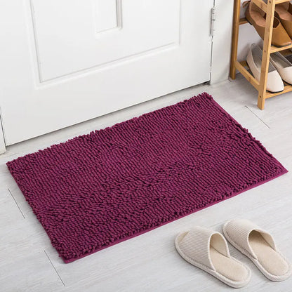 1pc 50*80 Cm Non-Slip Bath Mat Shaggy Durable Bath Rug for Bathroom Plush Carpet for Bathtubs Rain Absorbent Free Shipping