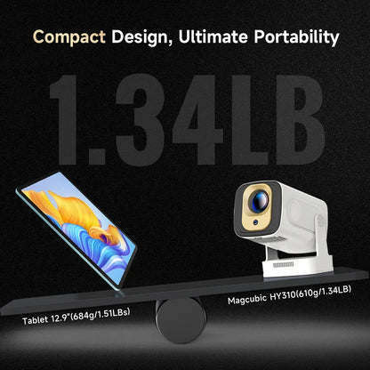 Magcubic HY310 Home Projector 1080P Mini Projector 4K AF Native 5W Speaker Air Mouse Voice Assistant Upgrated 330ANSI Android11