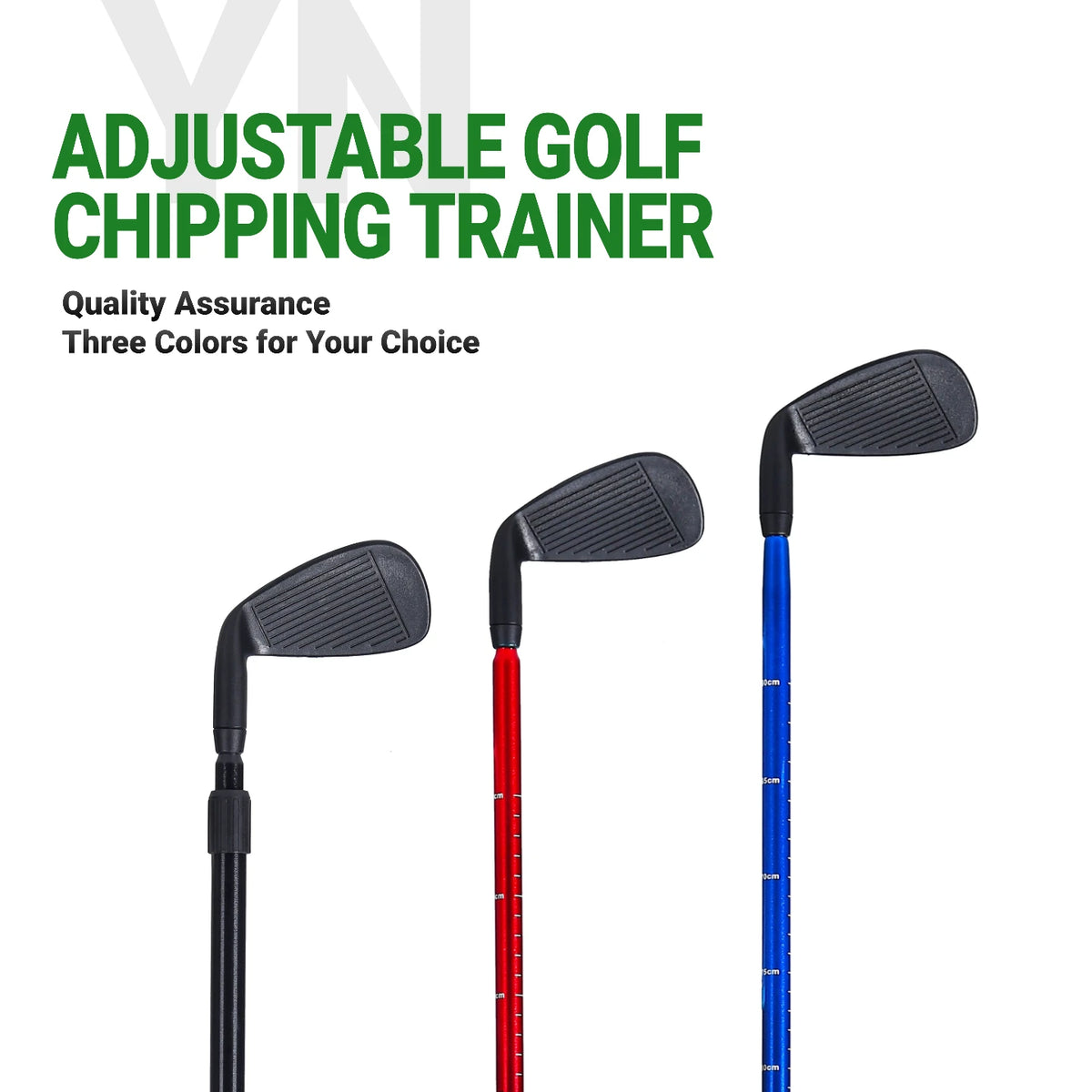 Adjustable Golf Chipping Trainer Golf Clubs 22-37" - Lightweight ABS Clubhead for Beginners, 3 Color Options, Youth & Adult Use