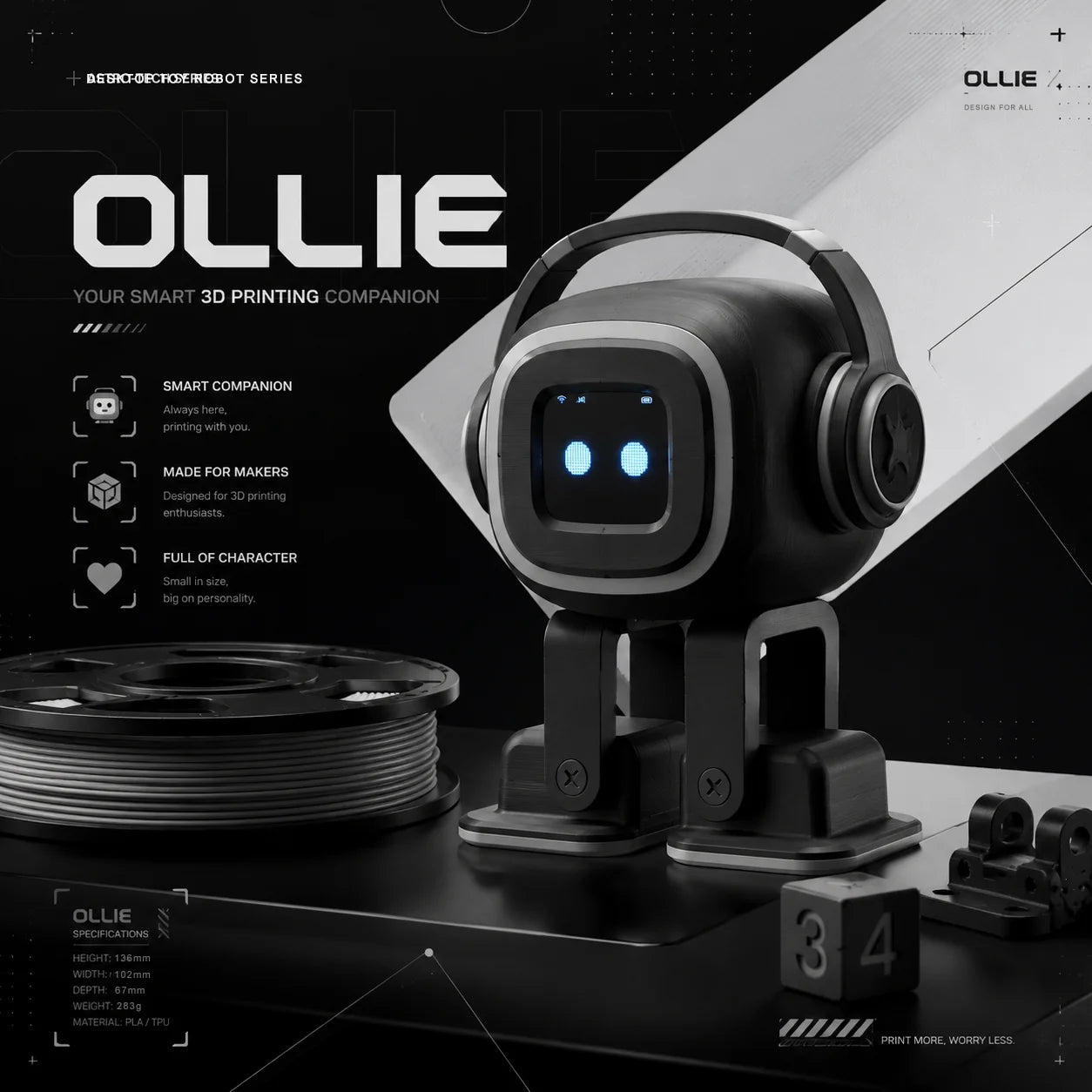 AI Robot Companion | EMO Interactive Chatbot,Voice Assistant, Smart Chat & Dancing Robot, Customizable Personality Gift Toy
