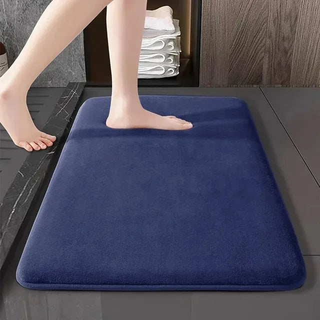 Super Absorbent Floor Mat, Super Absorbent Bath Mat, Super Anti-Slip Coral Velvet Bathroom Floor Mat, Door Mat