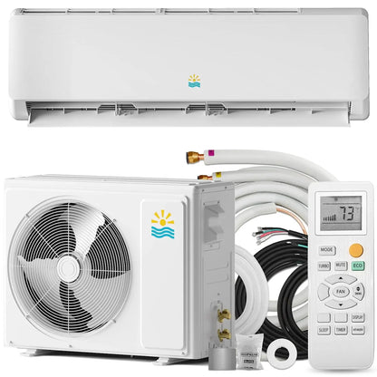 12000 BTU Mini Split Ac/Heating System, 19 SEER2 115V Air Conditioner Inverter Heating and Cooling, Wall Mounted, Custom