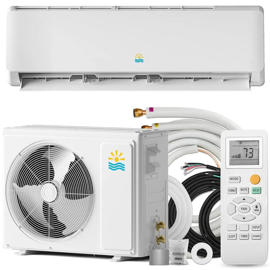 Ductless Mini Split Heat Pump | 12,000 BTU Cooling & 115V Inverter System | Home & Office Heating & Cooling
