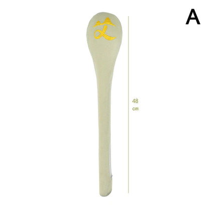 High Elasticity Latex Velvet Massage Pat Fu Character Slap Stick Massager Back Pain Relief Portable Body Vibration Hammer