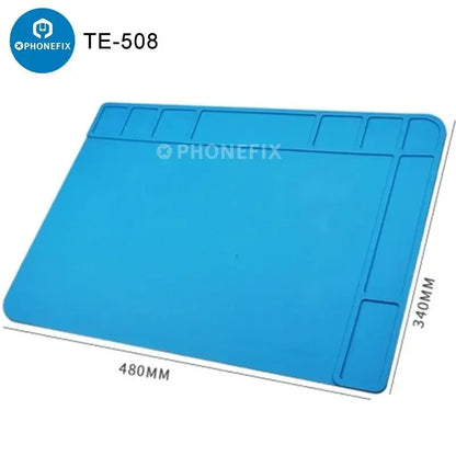 Antistatic ESD Soldering Silicone Mat Heat Resistant Insulation Work Mat Soldering Station Kit Repair Pad Maintenance Platform