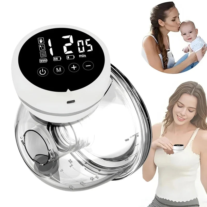 Wearable Breast Pump, Hands Free Electric Pump, Double Automatic Breast Pump, Pain Free Lactation Pump, Breastfeeding Essential