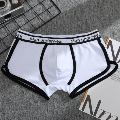 Mens Underwear Boxers Pack Cotton Men's Panties Breathable Solid Boxershorts Male Mid Waist Underpants Boxer Hombre Men Shorts