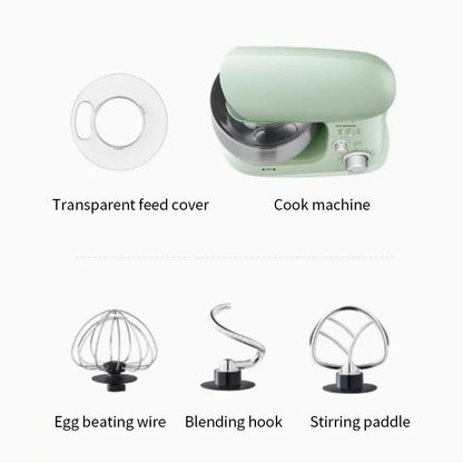 2026 Multifunctional Chef Machine Household 3-5 Liter Small Dough Kneading Machine Fully Automatic Household Electric Egg Beater