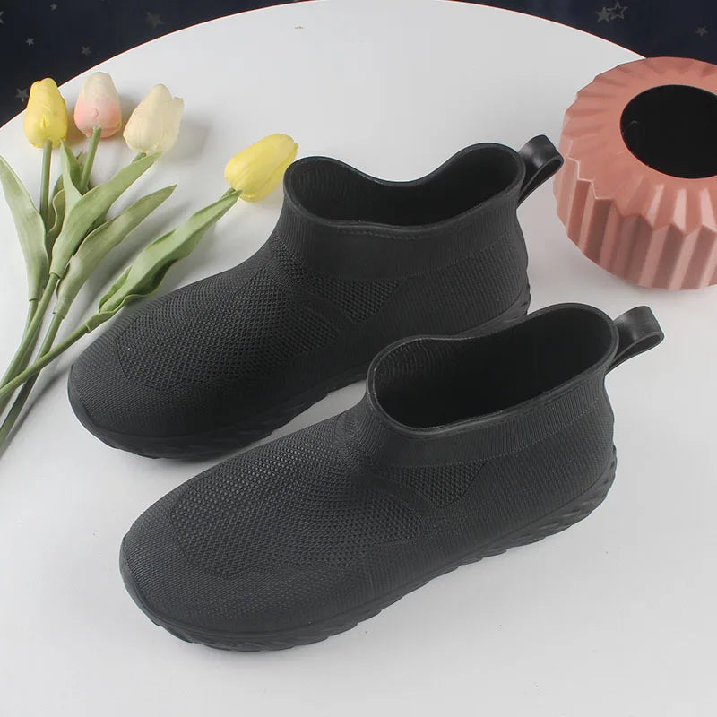 2026 Men's /women's Fashionable College Rain Boots and Rubber Shoes, Outdoor Travel Rainy Day Unisex Overshoes Foot Protectors