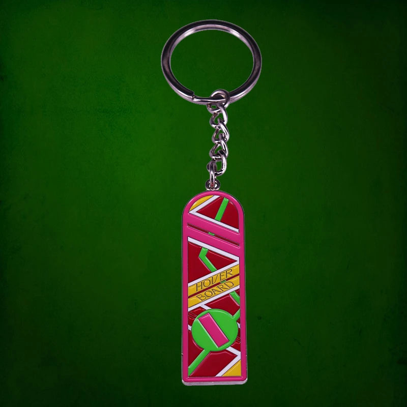 Back To The Future Hoverboard Keyring Marty McFly Hover Board Keychain 80s Time Travel Sci-fi Movie Fans Cool Addition