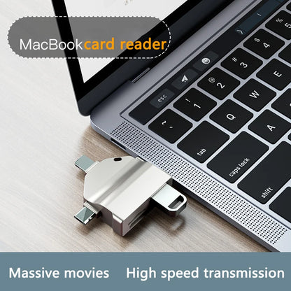 Multifunction 7 in 1 Card Reader USB 2.0 Type C to SD Adapter USB Flash Reader for PC Laptop Accessories Multi Smart Cardreader