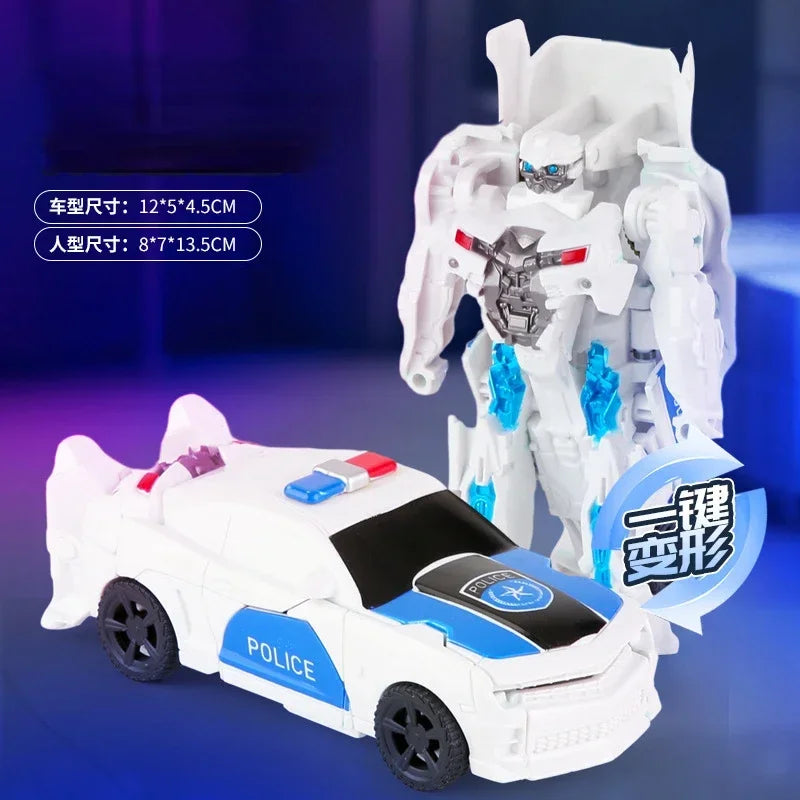Transformation Toy Robot One Step Deformation Car Action Figure Model Dinosaur Toys for Boys