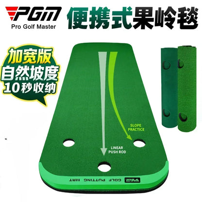 2028PGM Golf Putting Green Indoors Practicing Portable Putting Mini Practice Exercises Blanket Kit Mat Indoor Training GL012