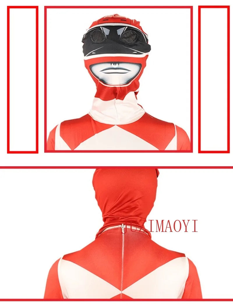 Adult Samurai Sentai Shinkenger Rangers Costume Adult  Superhero Cosplay Halloween Birthday Party Jumpsuit Zentai Suit