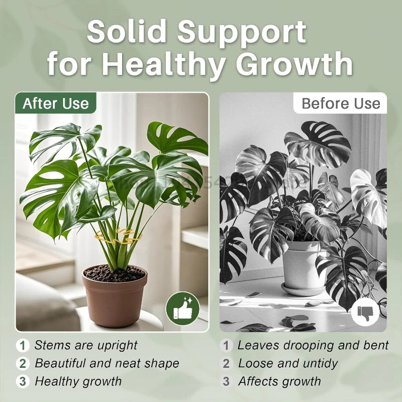 Plant Stand for Tall Houseplant Support Large Monstera Plant Stand Sturdy Climbing Stems Leaf Stabilizer Garden Plant Support