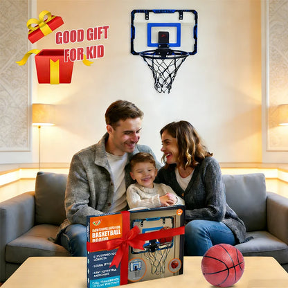 Wall Mounted Basketball Hoop Set with Digital Scoreboard, Kids Portable Outdoor Indoor Basketball Training Sport Funny Game Toys