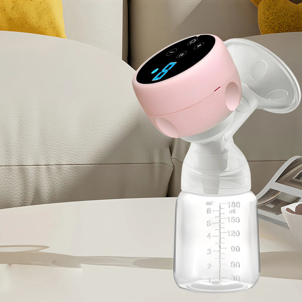 Electric Breast Pump Silent Intelligent Integrated Breastmilk Pump Massage Painless High Suction Breast Milk Bottle Breast Pump