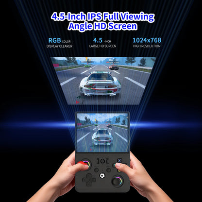 MAXⅡ 2026 Newest  4.5 Inch Retro Handheld Game Console 1024x768 IPS HD Screen Portable Open Source Linux System with 2*Joys
