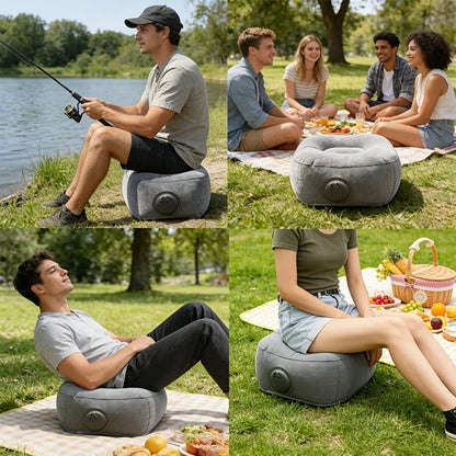 Inflatable Footrest Pillow PVC Foot Rest Air Pillow Cushion for Travel Office Home Leg Up Relaxing Feet Tools Under Desk