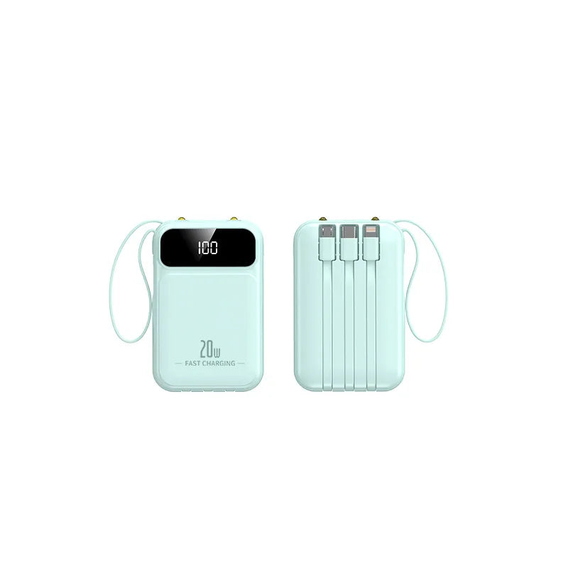 20000mAh Mini Power Bank Fast Charge Powerbank CCC Portable External Battery for iPhone Xiaomi Huawei Samsung