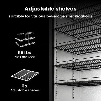 Commercial Portable Fridge 3 Door Air Cooling Frostless Display Cabinet Bar Counter Refrigerator Refrigerated Cabinet