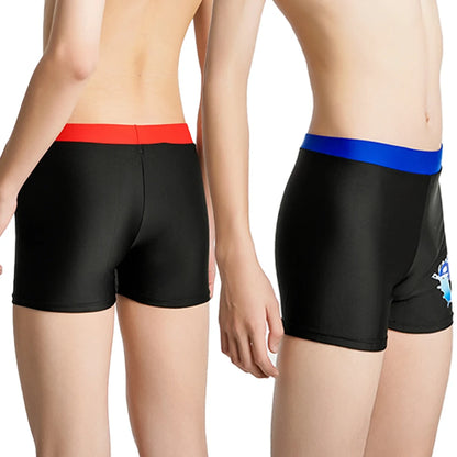 Boys Swim Trunks Kids Casual Beach Shorts Pants Dolphin Coconut Tree Print Vacation Swimwear Summer Child Bathing Suit 23-55kg