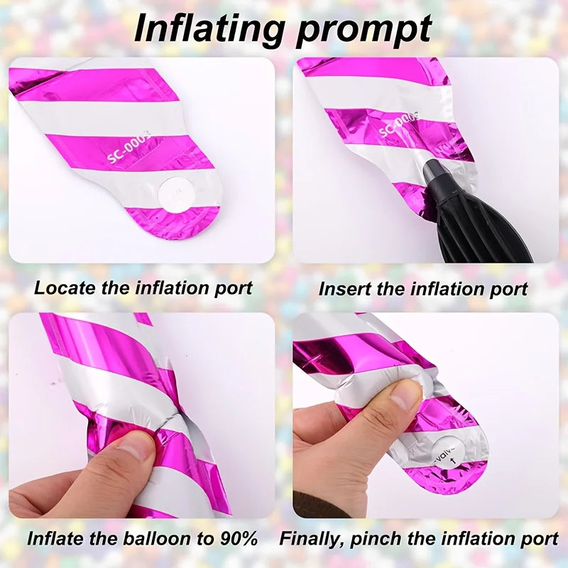 32Pcs Lollipop Balloons, Colorful Candy Balloons, Birthday Party Decoration Balloons, Carnival Gifts , Party Supplies