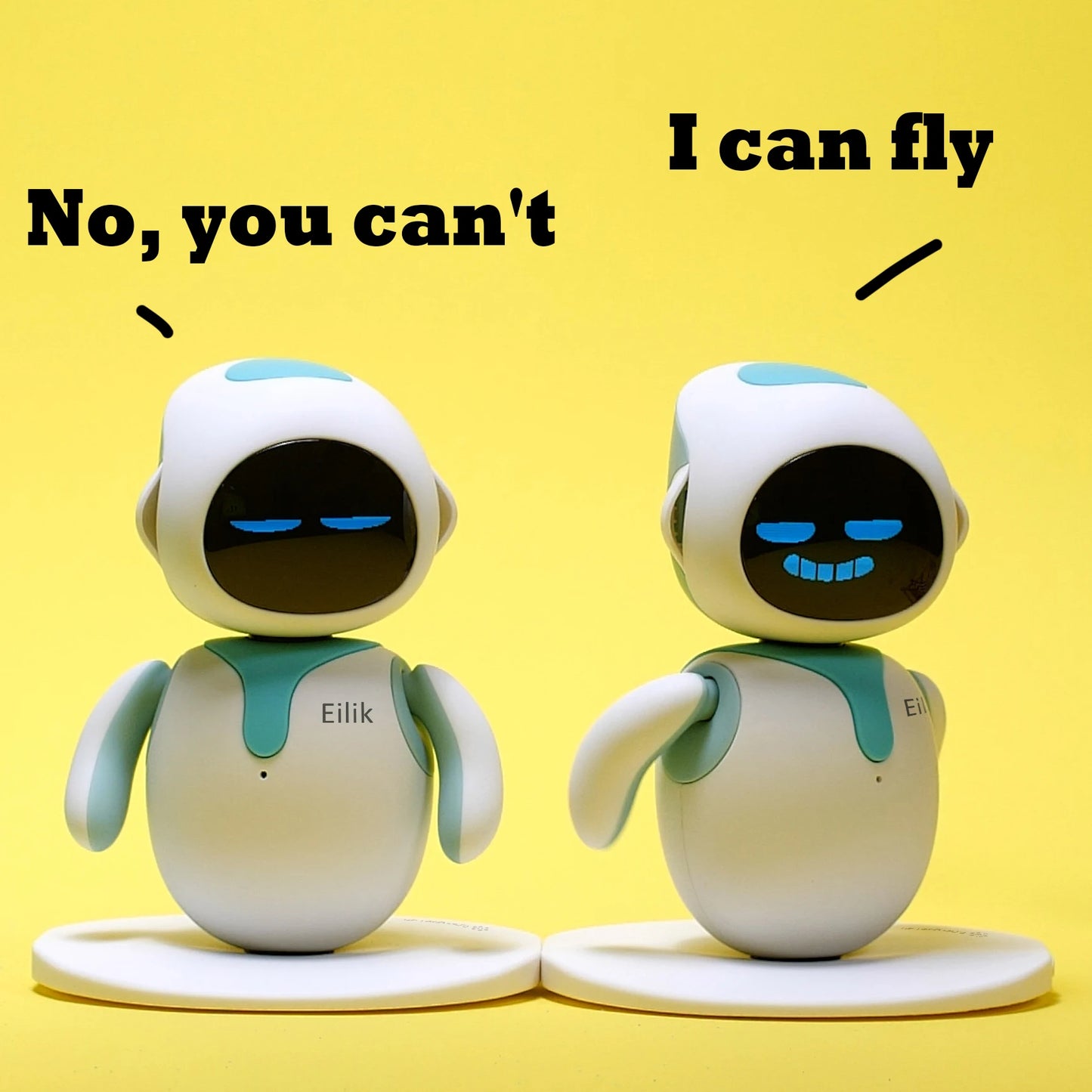Eilik - Cute Robot Pets Toys with Abundant Emotions, Animations & Mini-Games, Your Perfect Desk Touch Interactive Companion.