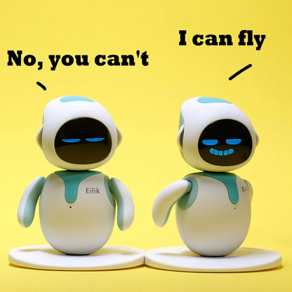 Eilik - Cute Robot Pets Toys with Abundant Emotions, Animations & Mini-Games, Your Perfect Desk Touch Interactive Companion.