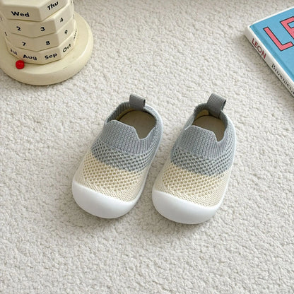 Baby Shoes Anti-Slip Breathable Infant Crib Floor Socks with Rubber