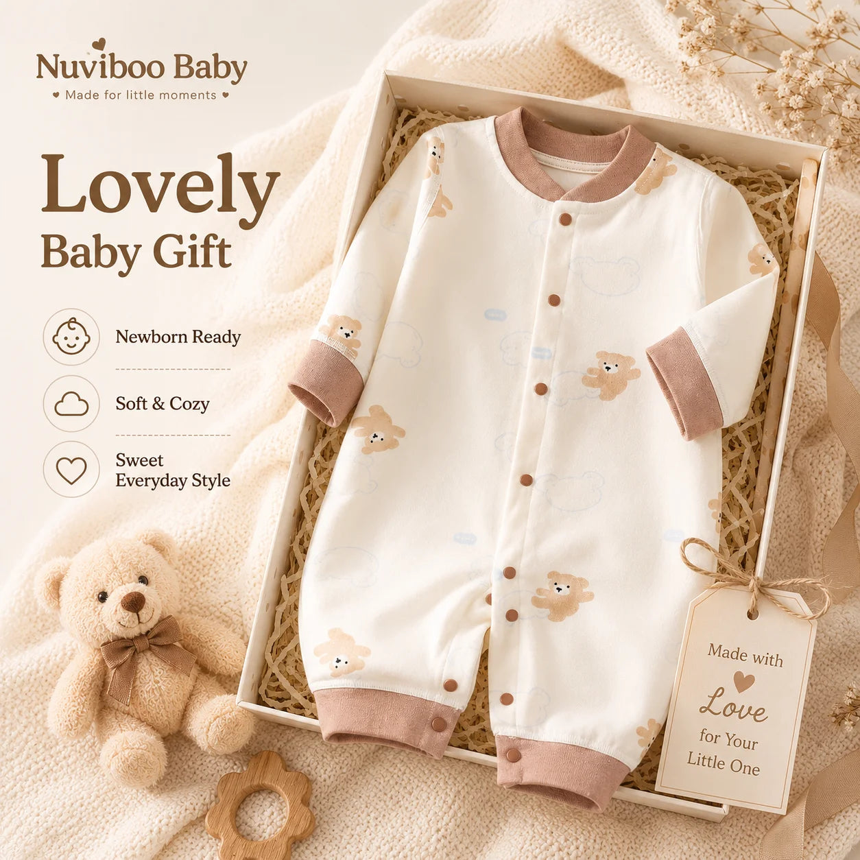 Autumn Baby Clothes Newbron Spring 100 Cotton Underwear Newborn Onesie