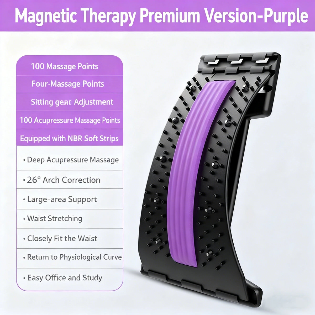 Vertebral Relaxer Lower Lumbar Back Stretcher Massager for Spine Pain Relief  Back Traction Waist Correction - Spinal Health Aid