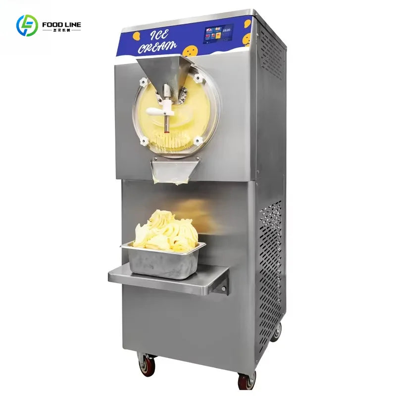 Customized Gelato Machine 38-40L/H Hard Ice Creme Making Machine Automatic Commercial Ice Cream Maker Machine for Business Price