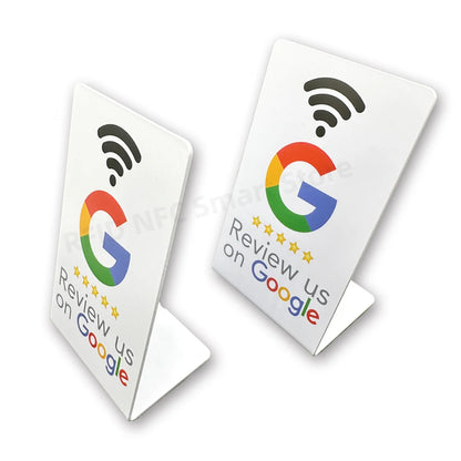 NFC Stand 13.56MHz Programmable Google Reviews NFC Stand Table NT/AG215 504 Bytes Google Review Display NFC Card Reviews Stand