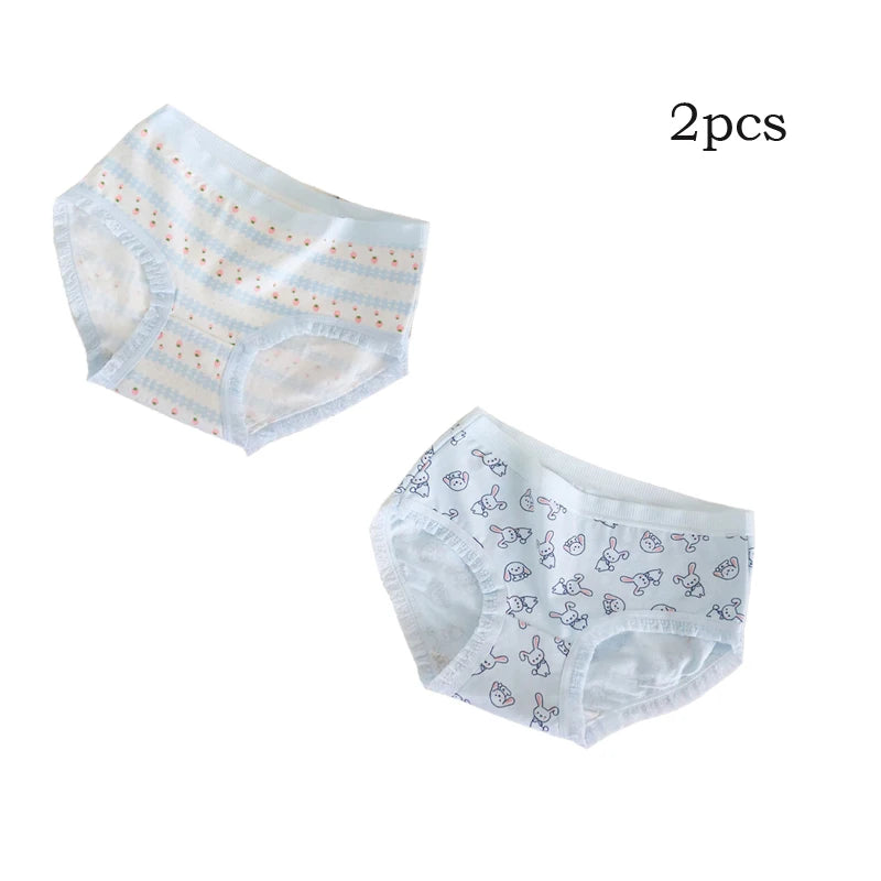Teenage Triangle Panties Kids Solid White Underwear Pants Pure Cotton Breathable Underpants Child Girls Briefs For 7-16 Years