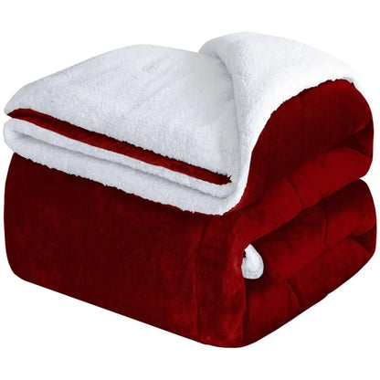 Fluffy Sherpa Fleece Blanket Throw Single Double King Cozy Warm Sofa Bed Throws