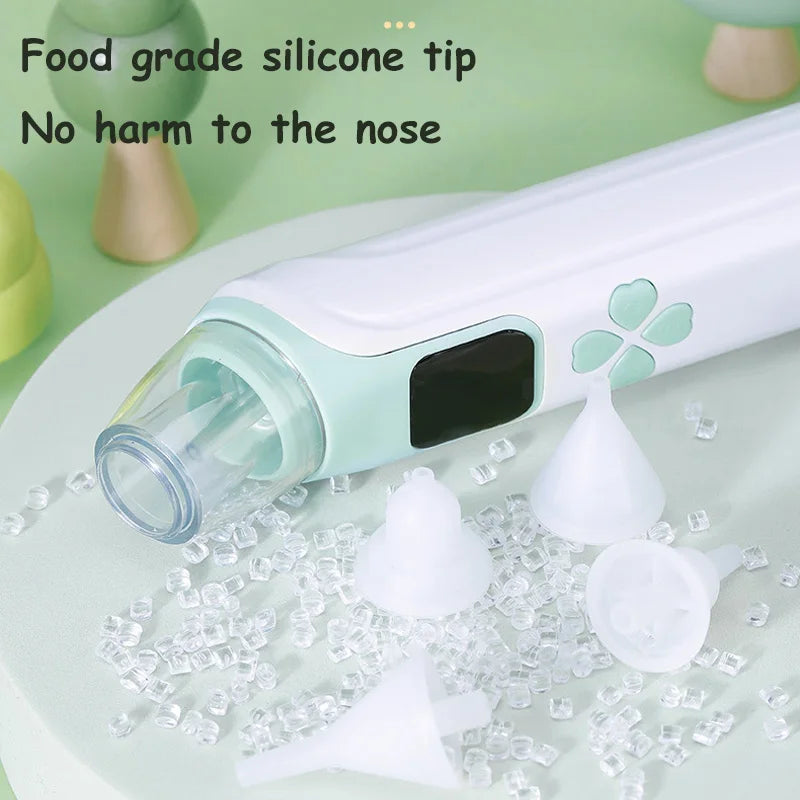 3-in-1 Portable Nasal Aspirator Nasal Vacuum Cleaner Rechargeable Sniffling Equipment Safe Hygienic Nose Snot Tool for Kid Baby