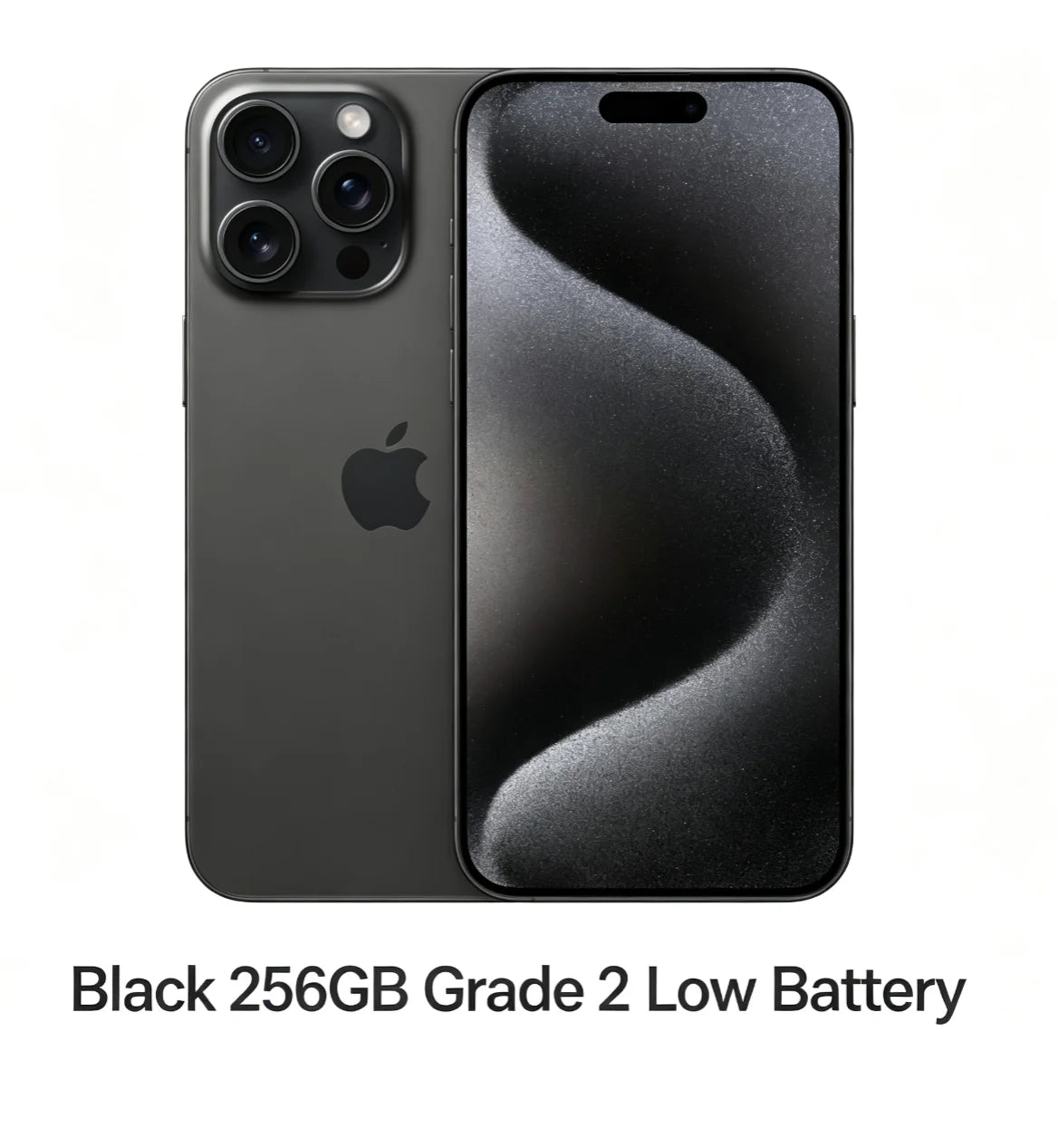 Apple / iPhone 15 Pro Max / A2849 / Genuine Original Apple Device, Authentic Hardware, Free Charging Cable Included Good Condition Refurbished Used Iphone