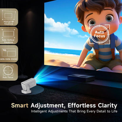 Magcubic HY310 Projector Auto Focus 4K Native 1080P 330ANSI Android11 5W Speaker Air Mouse Voice Assistant Upgrated HY300