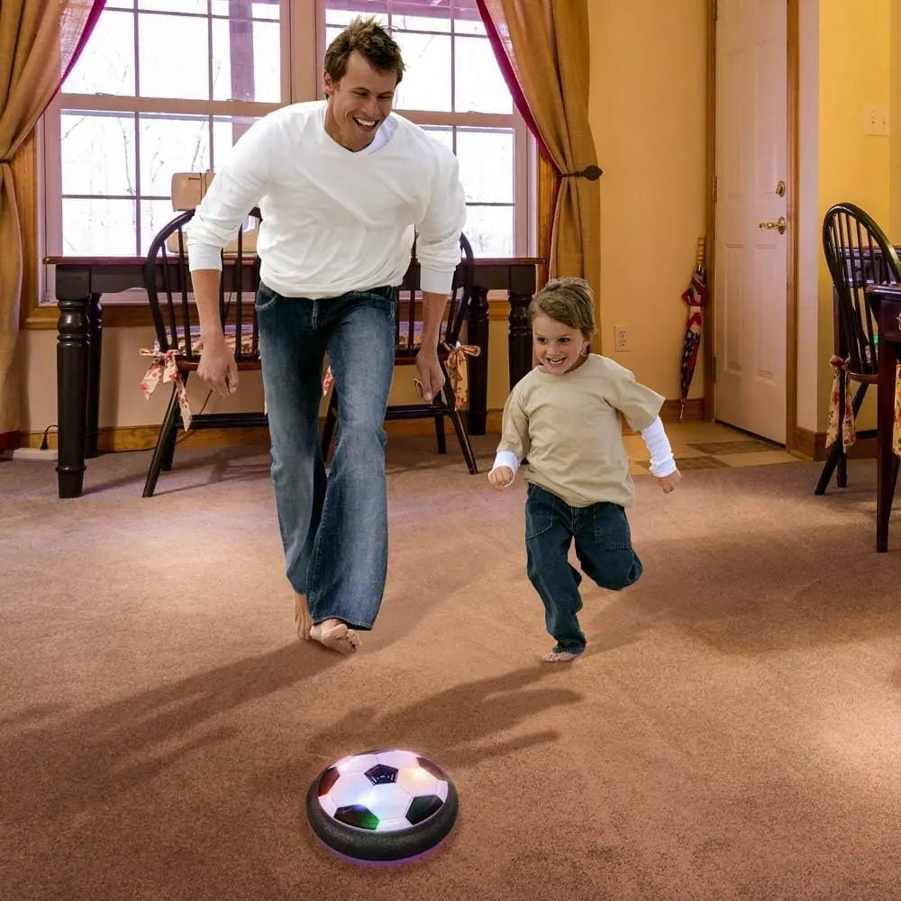 18cm LED Hover Football with Foam Buffer Electric Football Parent-child Interactive Indoor Sports Toy Children's Birthday Gift