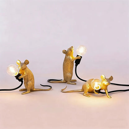 Dropshipping Mouse Lamp Nordic LED Table Lamp Modern Home Room Bedside Table Lights Indoor Home Decoration Lighting Stand Lamps