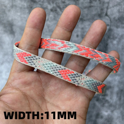 5 Yards 1~3CM Geometric Flower Designs Are Selling Well Embroidered Jacquard Ribbon Decorative Clothing Dog Chain Curtains