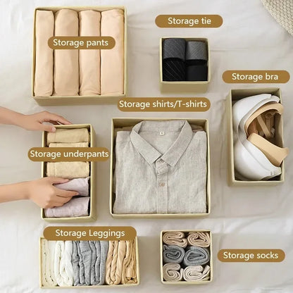 Underwear Organizers Of Cabinets And Drawers Wardrobe Clothes Bra Organizer For Underwear Socks Pants Home Foldable Storage Box