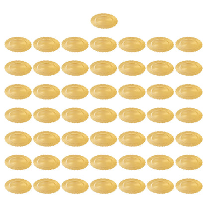 50pcs Gold Charger Plates Set, 33cm/13in Round Charger Plates, for Wedding Party Baby Shower , Restaurants Table Decor