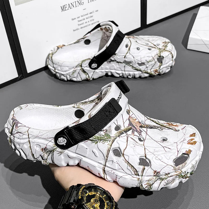 Men Slippers High Quality Classic Outdoor Anti-Slip Garden Shoes Lightweight Fashion Casual Sandals for Men Platform