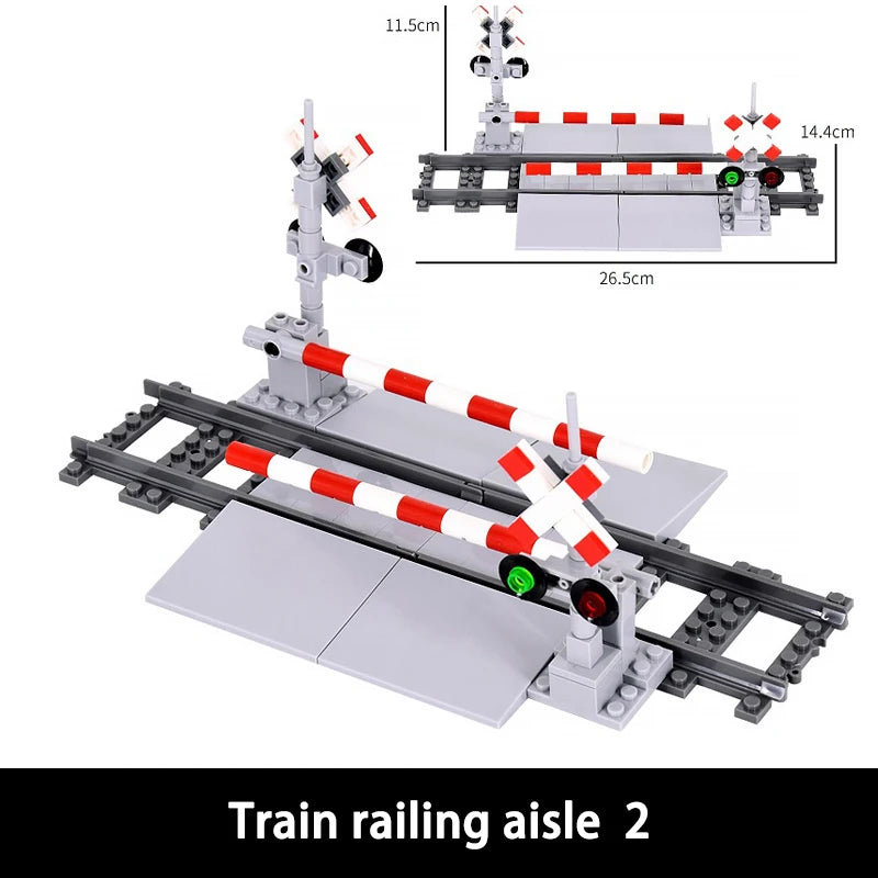 NEW City Trains Flexible Tracks Soft Straight Curved Rails Switch Building Block Creative Models Railways Toys For Kids Gifts