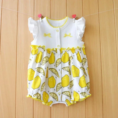 3-18 Month baby Summer clothes rompers girls overalls short Sleeve bodysuit cotton baby clothing jumpsuit newborn Girl onesies